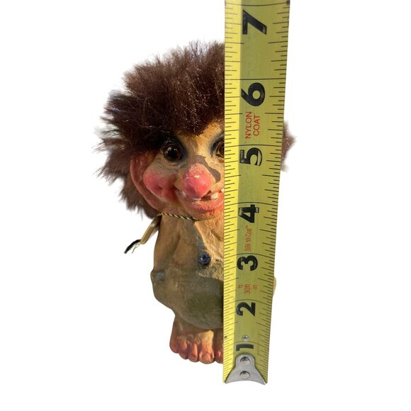 Vintage Nyform Troll Figurine Made In Norway With Faux Fur Hair Original Tag - Picture 8 of 16